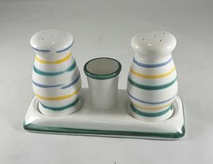 Gmundner Keramik-Salz- Pfeffer/bauchig+ Unterteil